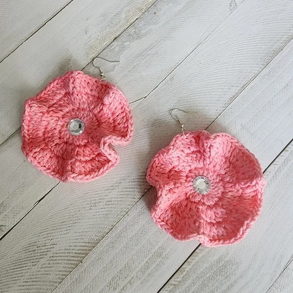 CROCHET Earrings, Christmas Giftidea - Picture 3 of 5